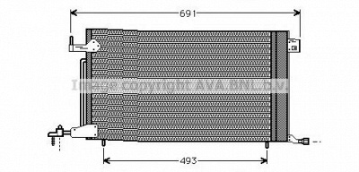 AVA QUALITY COOLING pe5186 -  Конденсатор, кондиционер